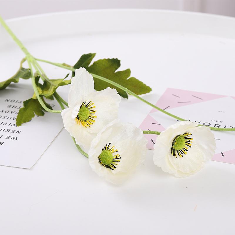 

Искусственный цветок мак Юй Мэй искусственный цветок имитация растения свадебное украшение дома горшечная цветочная композиция зеленое растение белый