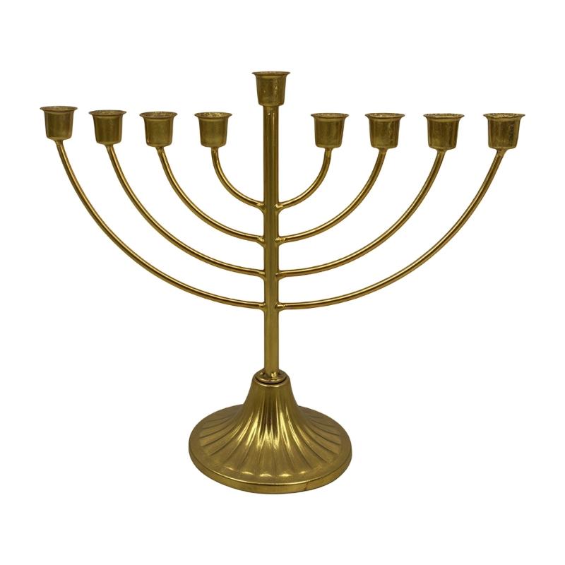 Hanukkah Candelabra Candle Holders Multi Branch Metal Menorah Elegant Jewish Candle Stand for Festives Decorations