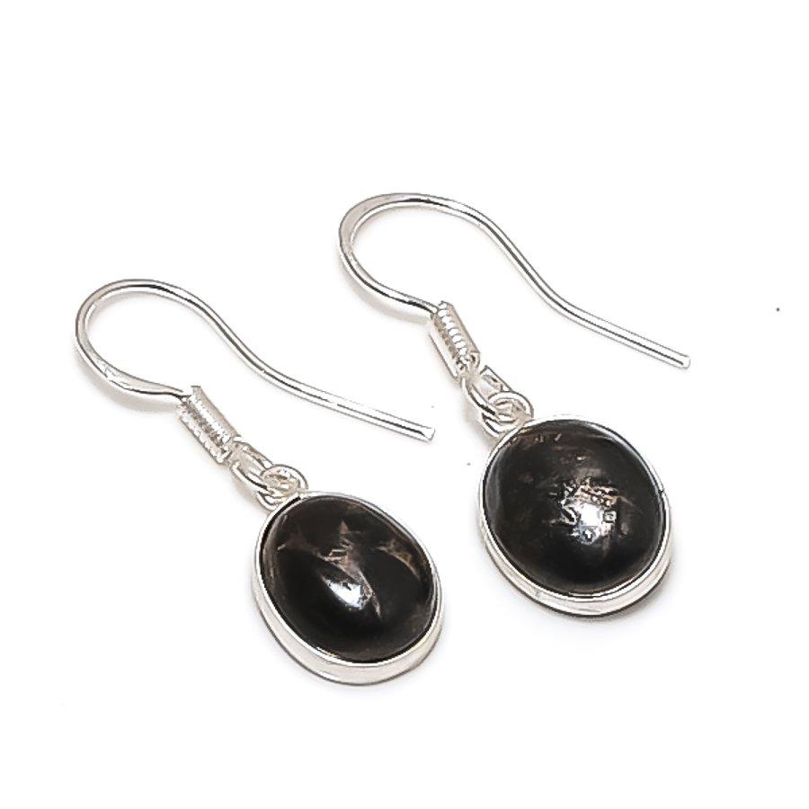 

Mud Crack Fossil Gemstone 925 Sterling Silver Jewelry Earring 1.22 KJ-930