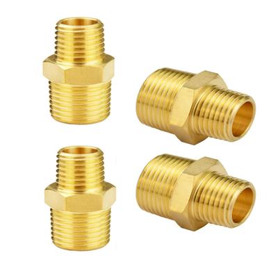Connecteur mâle 3/4 "GHT X 1/2" NPT, raccord adaptateur de conversion de tuyau d'arrosage à mamelon en laiton, 4 pièces