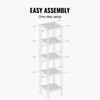 Corner Standing Bookshelf 5-Tier Bamboo Ladder Narrow Shelf Plant Stand