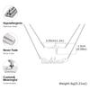 Double-Layer Free Customized Name ECG Cross Necklace for Women Rolo Chain Stainless Steel Necklaces,Personalized Jewelry Gift