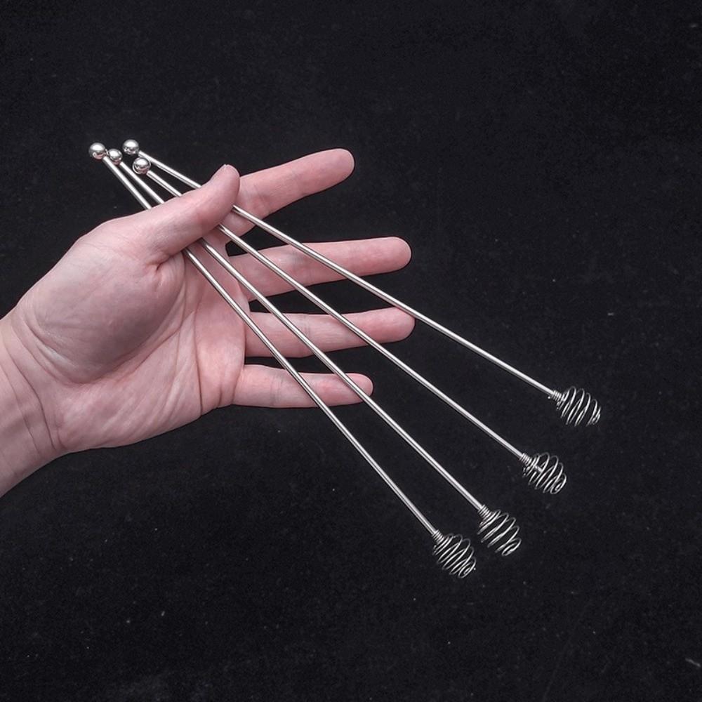 4pcs Multi-Function Stainless Steel Stirrer Long Handle Honey Mixing Stirrers  Kitchen