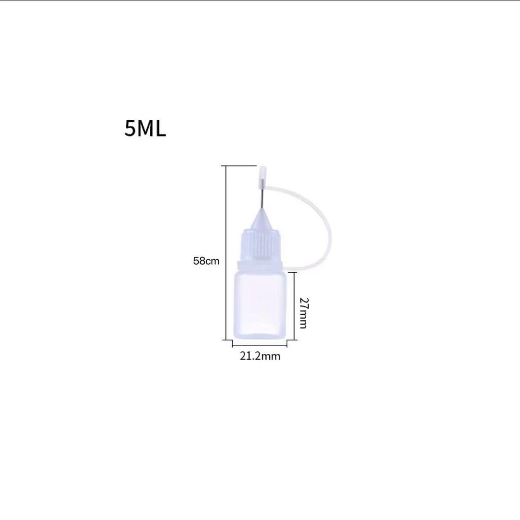 Quetschflasche aus PE-Kunststoff mit Loch für die Dosierung von ätherischen Ölen, Farben und Nadeln