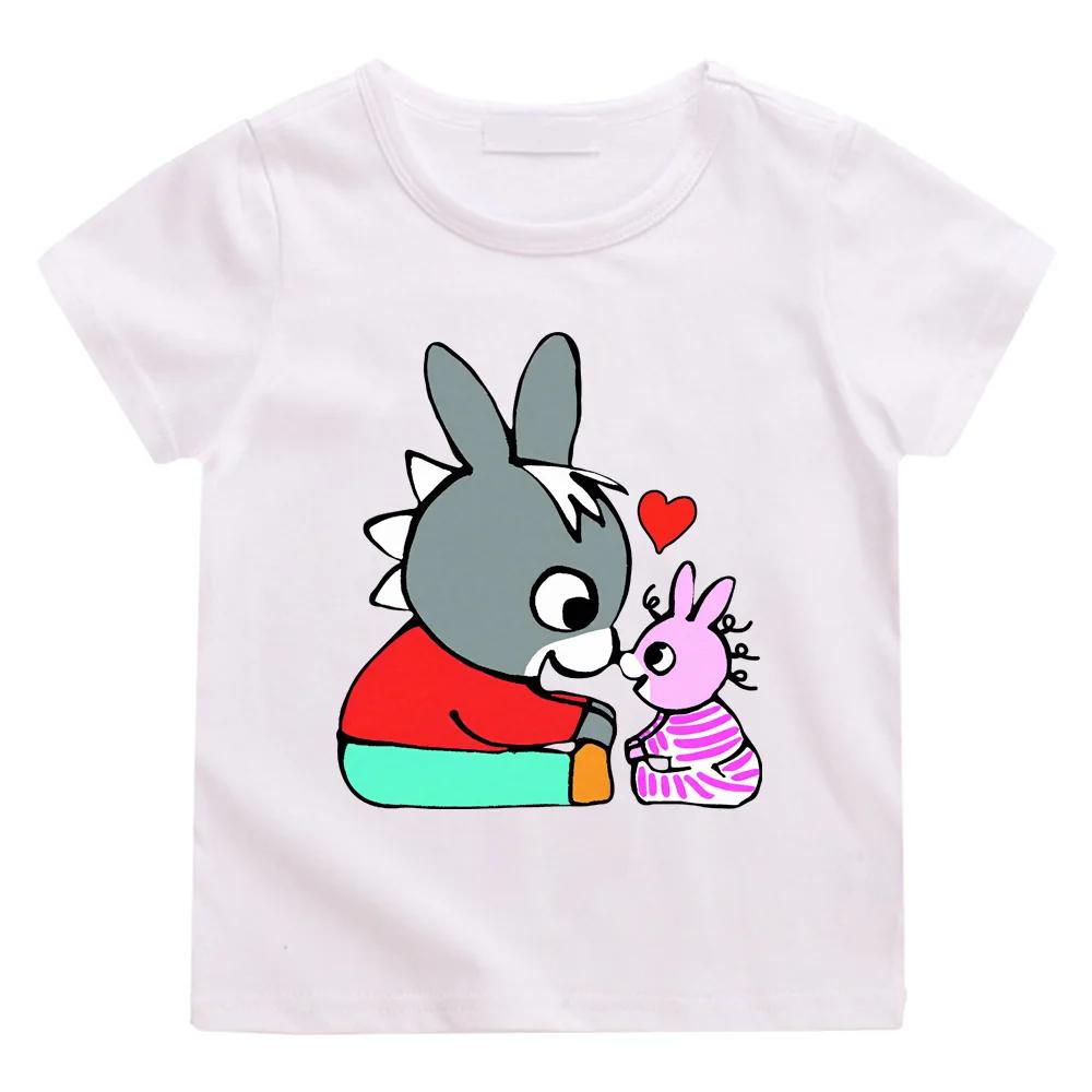 Lane Trotro 100%Cotton Cartoon T-shirts Children Boysgirls Short Sleeve Breathable Kawaii Kids High Quality O-neck Tshirts Tee