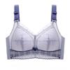 Full Cup Thin Style Without Steel Ring Plus Size Underwear Large Chest Small Sexy Lace Adjustment Shape Side Breast Bra