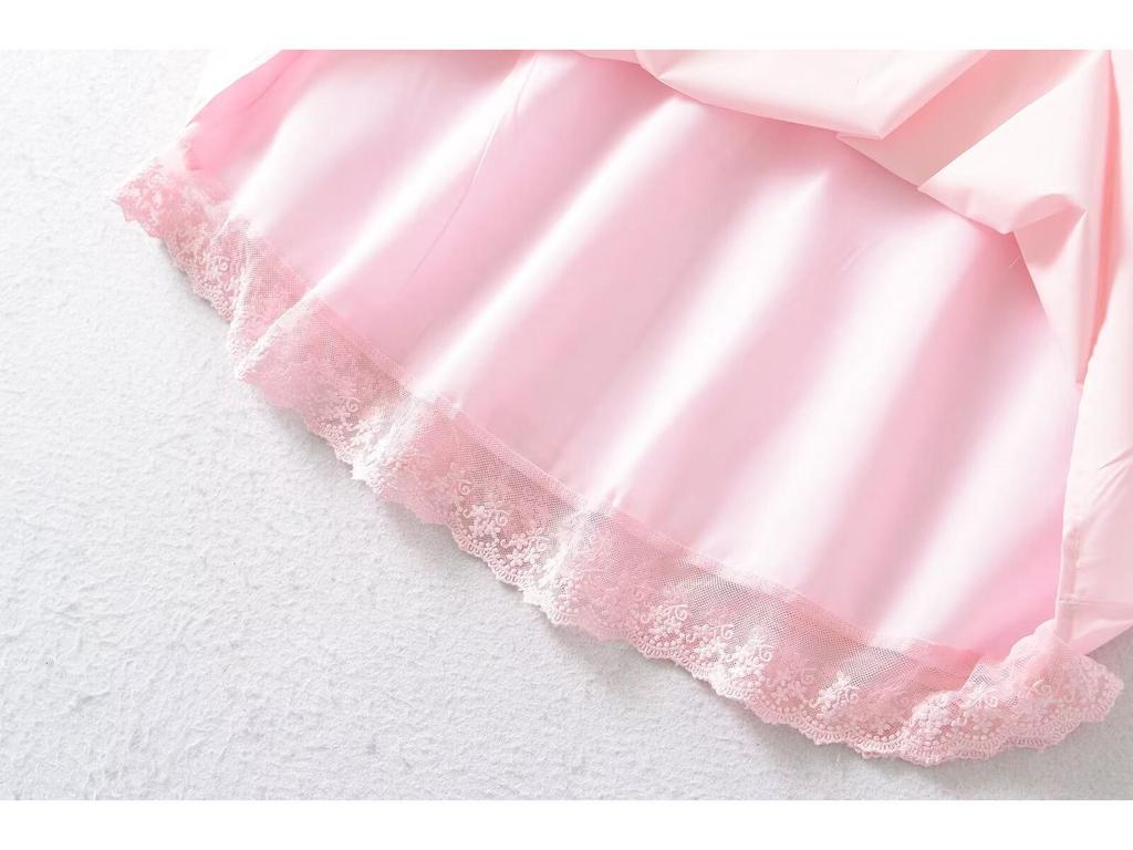 2024 Winter Women's European & American Style Lace Waist-Hugging Dress