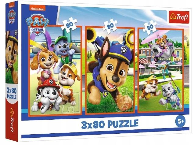 Puzzle 3X80 a bunch of dogs PAW Patrol 34886