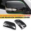 For Toyota Land Cruiser LC200 Prado FJ150 150 2010- Car Sticker Rearview Side Mirror Cover Wing Cap Exterior Door Case Trim