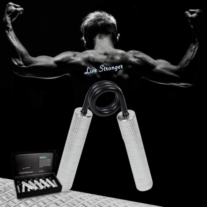 50-350LBS Metal Hand Grip Heavy Duty Resistance Squeezer Collection Finger Strengthening Training Rehabilitation Dexterity Endurance