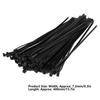 100Pcs Cable Ties Multiple Use Fastener Thick Thin Nylon Zip Wraps Supplies 8 x 400