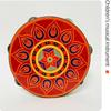 Gift Wooden Floret Hand Drum Chinese Style Floral Pattern Tambourine Handbell Single Row 8 Inch Music Percussion Instrument Kids