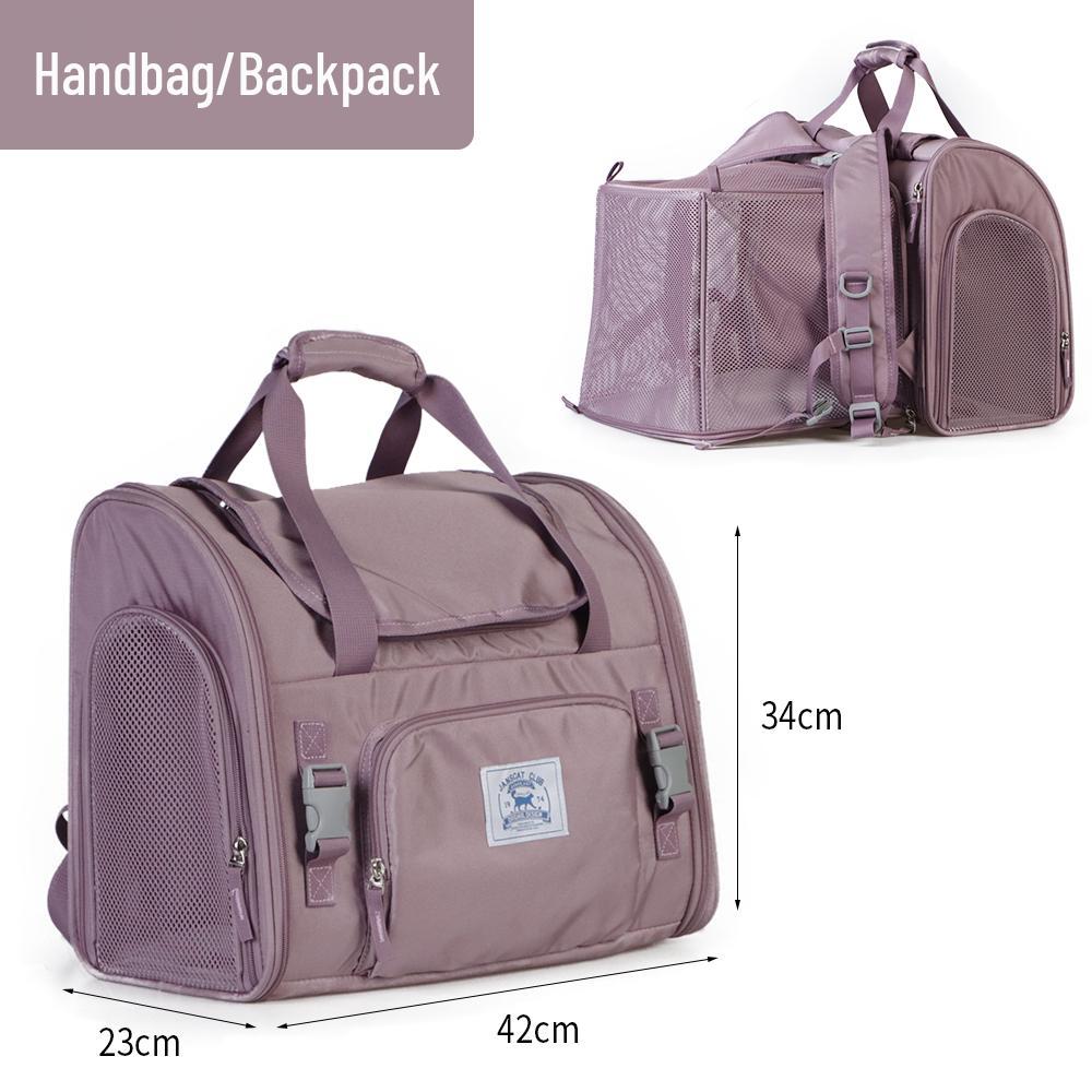 Breathable Foldable Pet Backpack for Cats - Large Capacity
