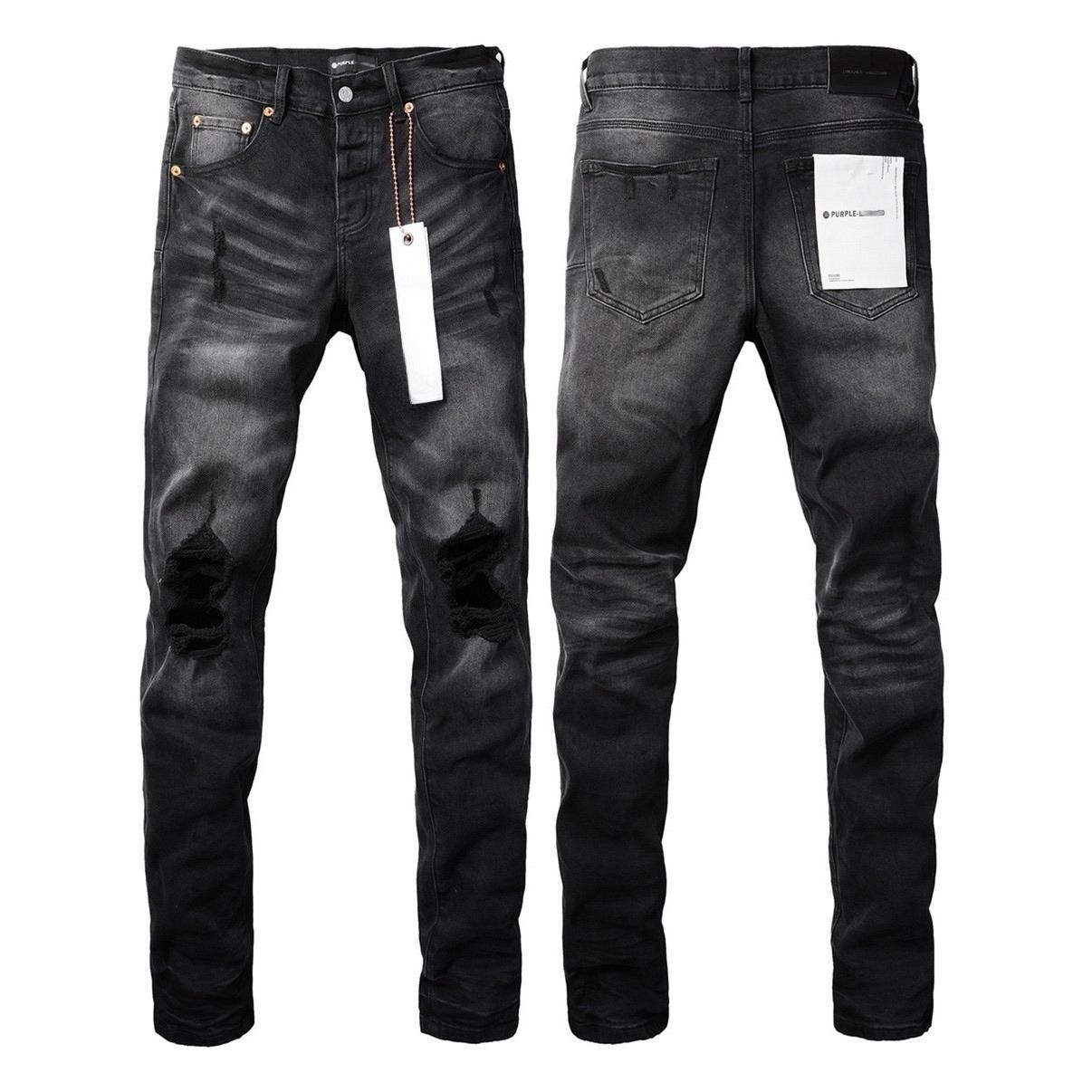 BeatStreet Mannen Jeans Amerikaanse High Street Zwart Geplooid Basismodel Nieuwe Modetrend Hoge Kwaliteit Jeans 30
