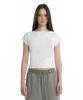 Teulimingbeodeu Boat Neck Slim Baby T-Shirt [ White ]