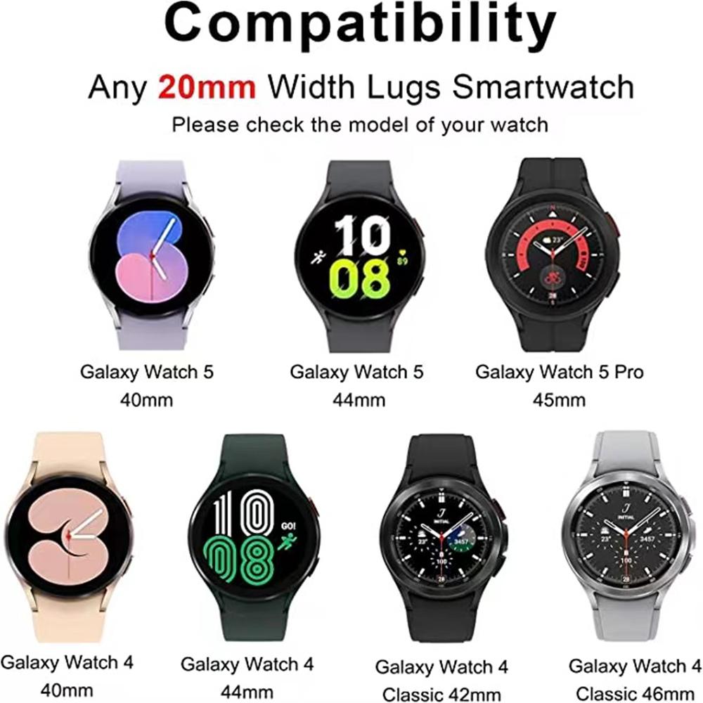 Silicone Band for Samsung Galaxy watch 7/FE/5 Pro/6/4 classic 44mm 40mm Silicone sport belt bracelet correa Galaxy watch 7 Strap