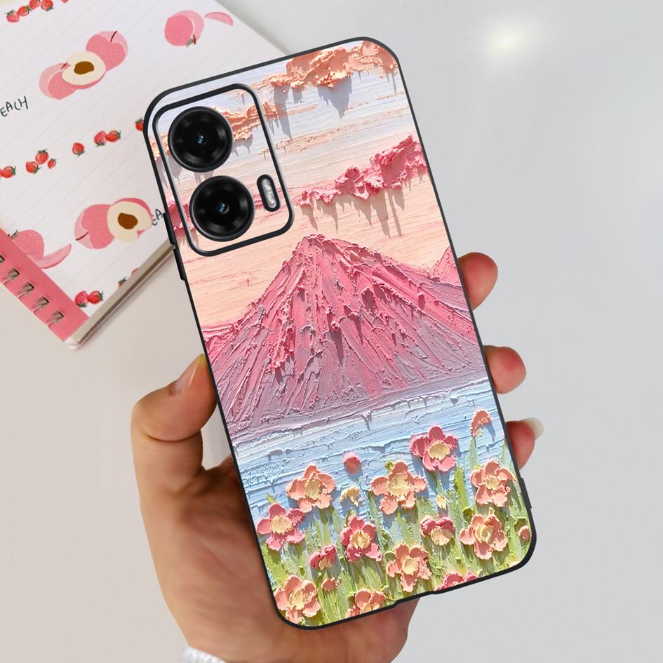 For Motorola Moto G35 5G Case 2024 Cute Cartoon Cat Butterfly Bumper Soft Silicone Phone Cases For MotoG35 G 35 Protective Cover