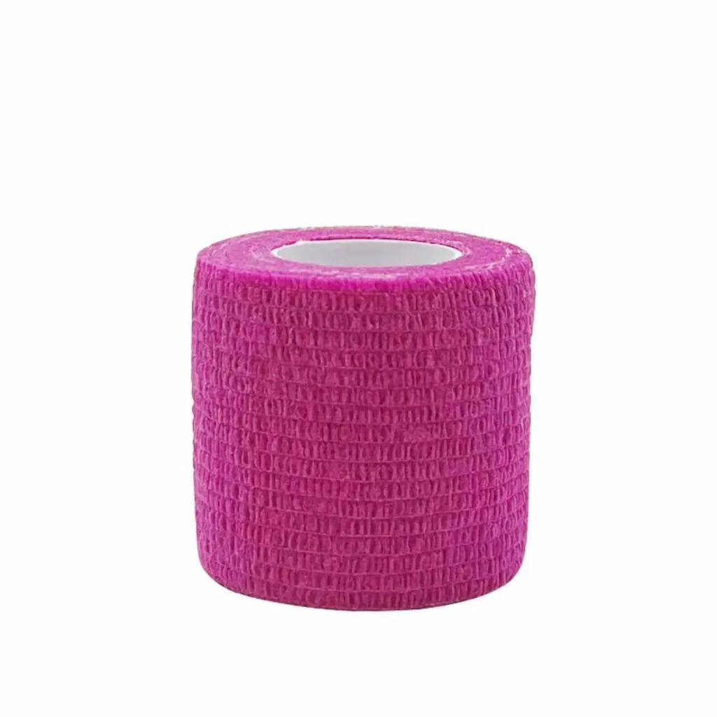 1/3/6/20PCS Sports Self Adhesive Pink Elastic Bandages Anti-slip Athletic Nonwoven Waterproof Elastic Tattoo Bandages Aid Kit