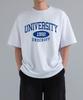 UNDEROFF [2Pack] Oversized Crewneck Arch Logo Short Sleeve 3-Piece Set