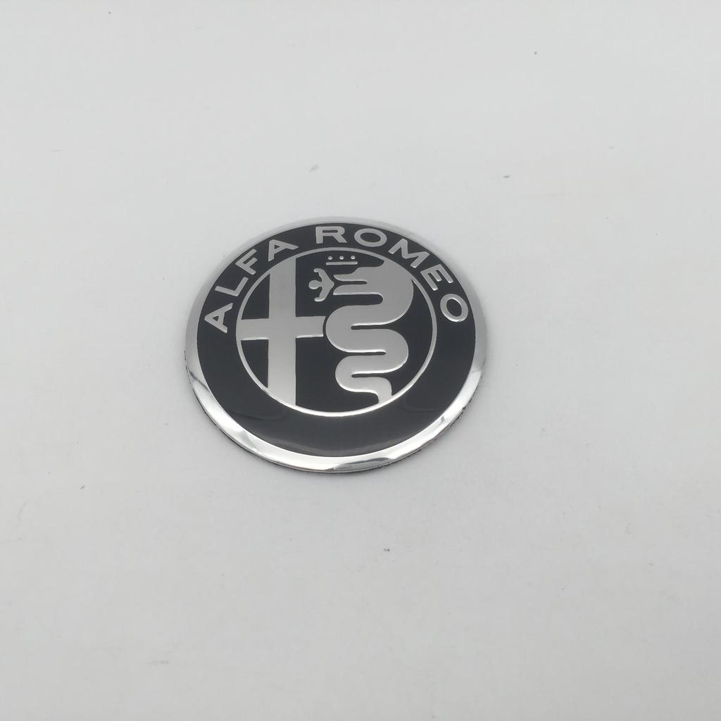 1 stuks 3D voor Alfa Romeo 40mm 4cm Auto Embleem Stuurwiel Midden Badge sticker Decal Styling Auto-accessoires