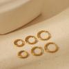High-End Titanium Steel Hoop Earrings: Luxurious, Simple, Round Fashion Jewelry for Women