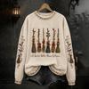 Women's Halloween Print Pullover Neck Long Sleeve Top
