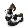 Chaussures brogues pour femmes de style britannique à lacets croisés, couleur mixte, bout rond, bout golf, oxfords, chaussures décontractées, sapatos chaussures