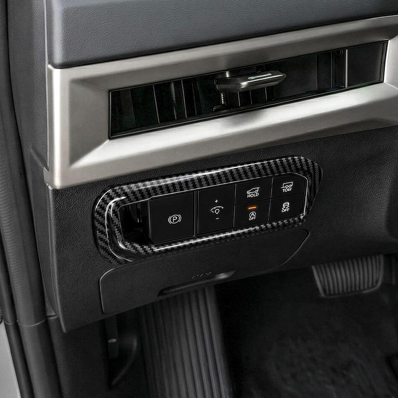 For Kia Telluride 2027 Car Tuning Carbon Fiber Car Front Lamp Adjusting Part Cover Trim Interior Accessories Left-hand Drive