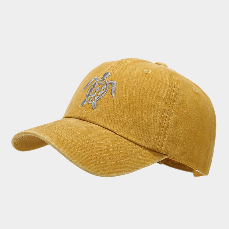 New Hat Men's Personality Fashion Turtle Embroidery Baseball Cap Street Trend Cap Outdoor Versatile Sun Hat
