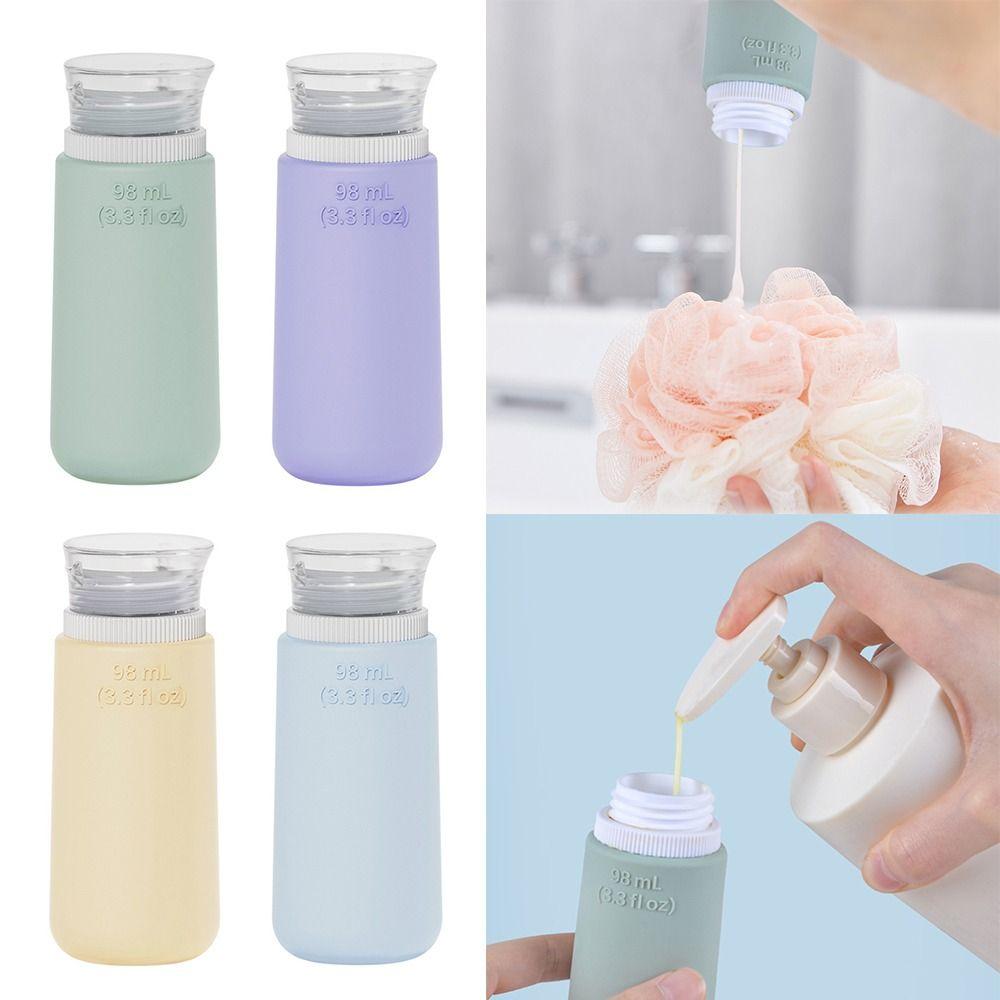 Silicone Lotion Container 68ML/98ML Shower Gel Lotion Bottle Silicone Refillable Bottles  Travel