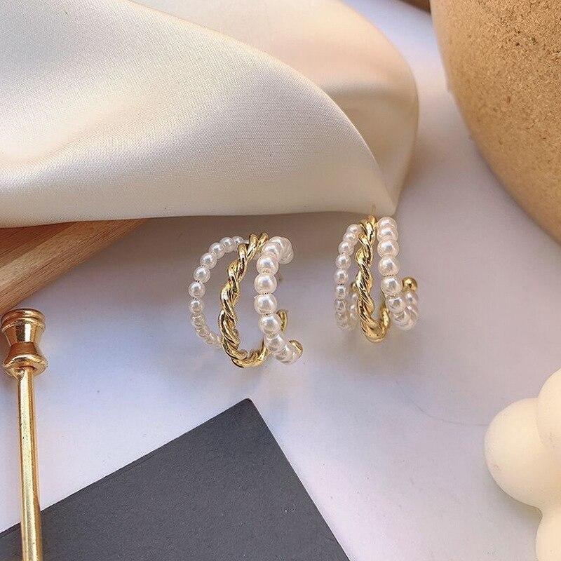 

Красочные серьги-гвоздики из стерлингового серебра 925 пробы с имитацией жемчуга для женщин, модные украшения для вечеринок, аксессуары для леди и темперамента