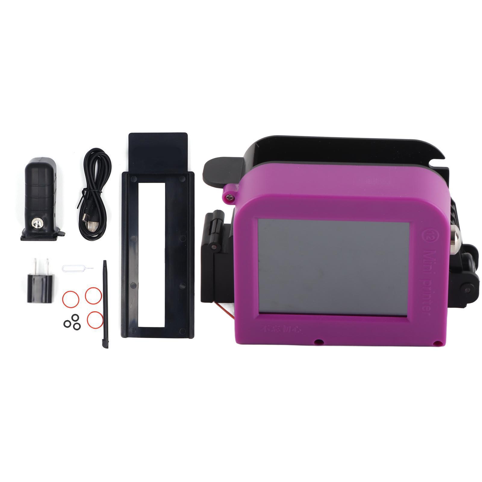 Handheld Inkjet Printer Detachable Portable  Smart Inkjet Coding Machine for Production Date QR  Handheld Inkjet Printer US Plug