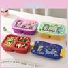 Cartoon Creative Plastic Lunch Box With Separable Compartments For Students And Office Use