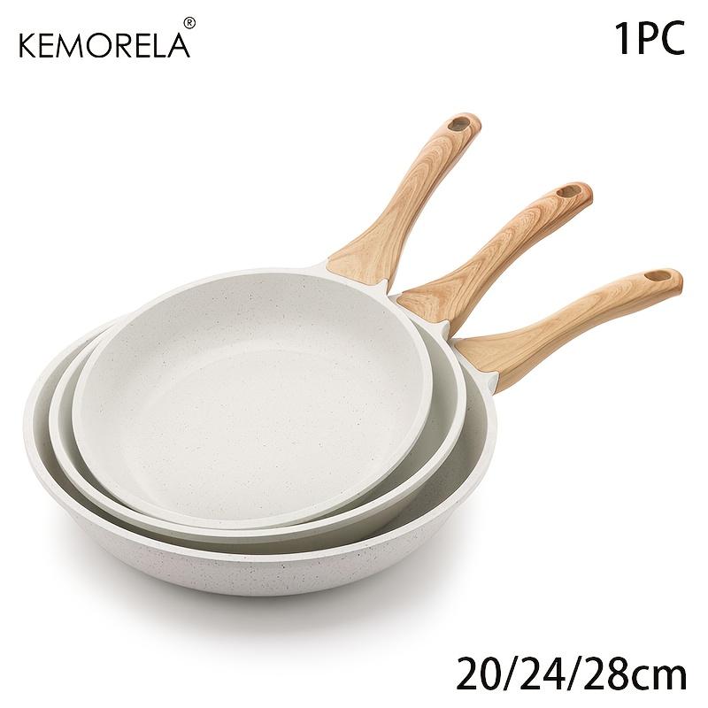 Nonstick Frying Pan Skillet - Healthy Granite Coating with Heat-Resistant Handle 20/24/28cm Induction Compatible 1PCS