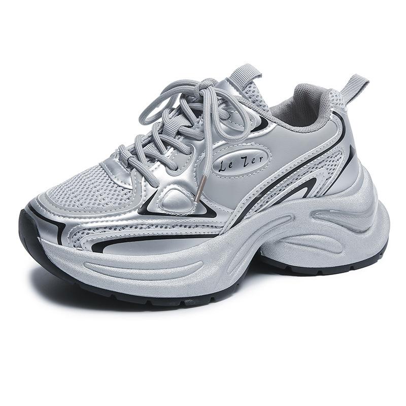 Women's Shoes Ins Korean Version of New Dad Shoes Women's 2025 Summer Student Sports Running Casual Shoes Platform Heightening Shoes HB301