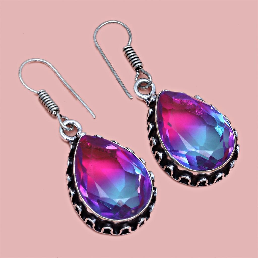 Bio-Tourmaline Quartz Jewelry Set 18-20'' Handmade For Womens Unisex New