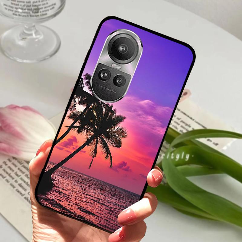 For Oppo Reno 10 5G CPH2531 Case Reno10 Shockproof Soft TPU Silicone Phone Cover For Oppo Reno 10 Pro 5G CPH2525 Funda Cartoon
