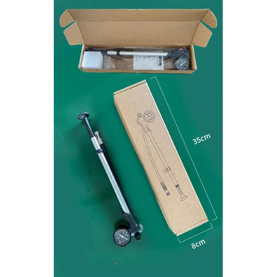 Light Pressure Cylinder Aluminum Alloy Front Fork Pump Rear Shocked Absorber Road Bicycle Inflatable 300PSI Bike Accessories