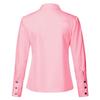Women's Fashion Solid Color Band Collar Slim Loose Long Sleeve Shirts Tops