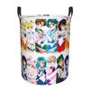 Sailor Moon Venus Jupiter Laundry Basket Collapsible Chibi Moon Saturn Clothes Hamper Storage Bin for Bathroom