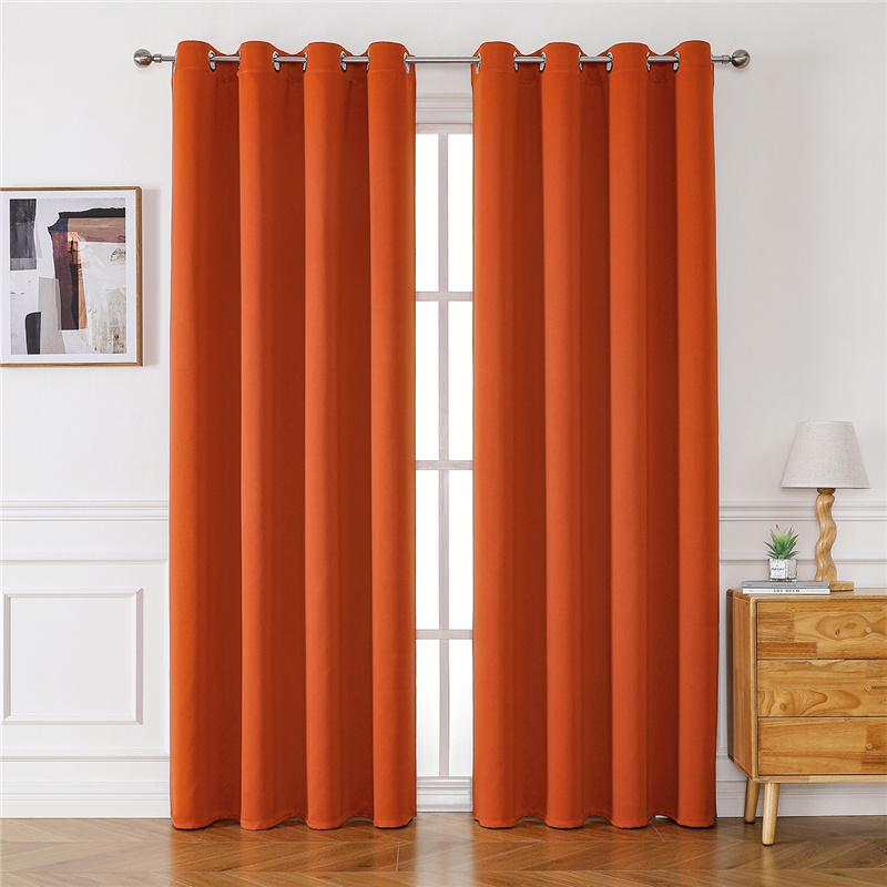 1PC Solid Color Thickened 95% Blackout Curtains High Precision Thermal Insulated Window Drapes Home Decor