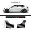 Black TPU Car Body Protective Film Invisible For Tesla Model 3/Y 2017-2025 Front Rear Door Extended Transparent Car Clothing Set