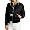 Women's Basic Jackets - Warm Zipper Coat Women Fall Jacket with Pockets Daily Wear Zip Up