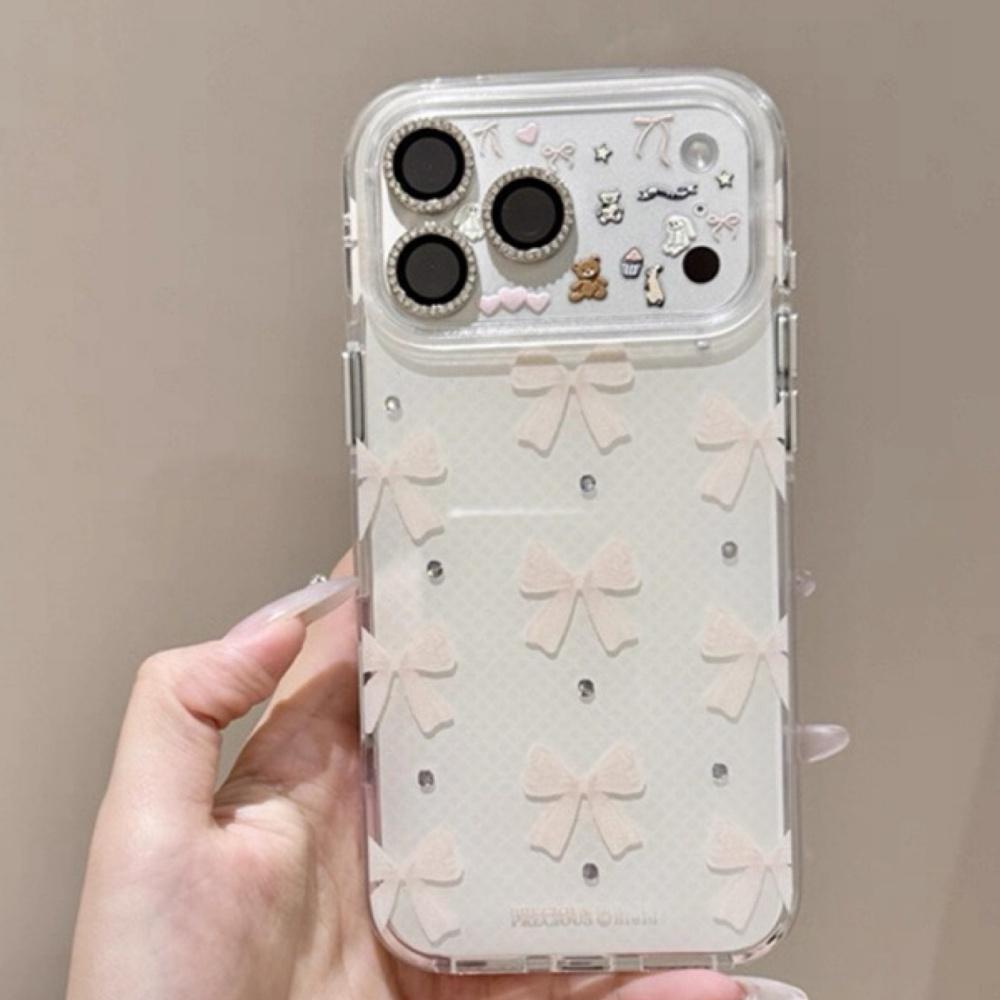 

Прозрачный чехол-бабочка с леопардовым принтом для iPhone 17 Pro Max Милый корейский стиль Защитная накладка Новый дизайн Мода для милых девушек iPhone 15