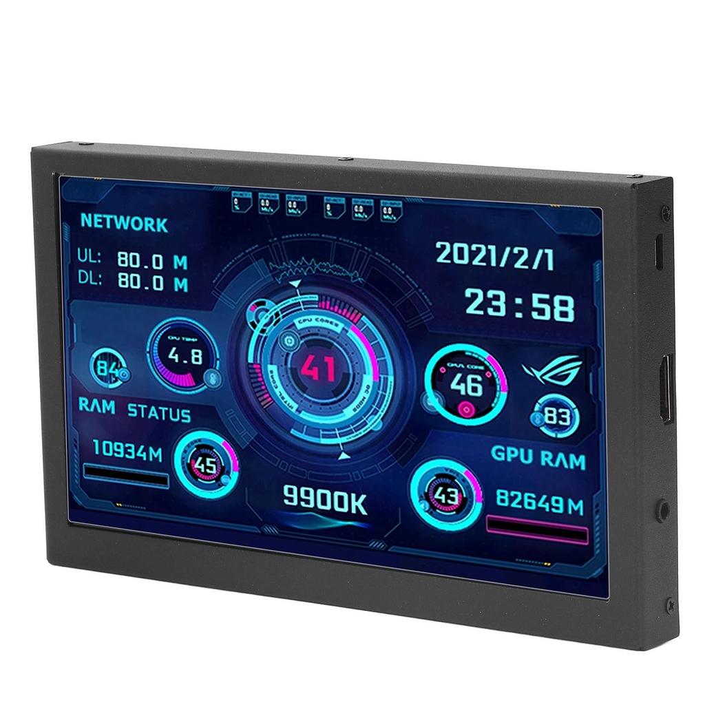 Computer Monitor Secondary Display Screen 7in High Definition Accessory for Home