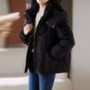 Women Short Padded Coat Winter Thickened Warm Fashionable Cotton Jacket Outerwear