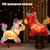 Chinesisches Neujahrslaterne Frühlingsfest Handgehaltene Pferdelaterne Niedliches Pferd Tierkreiszeichen DIY Bastelarbeit für Mittherbstfest Hanfu Cosplay