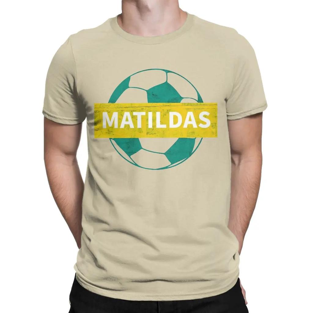 Men Matildas Woman Soccer Australian T Shirts 100% Cotton Clothing Cool Short Sleeve Crewneck Tees Classic T-Shirts