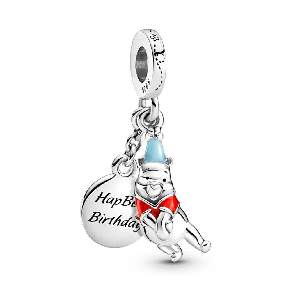 New In Co-Ed Copper Charms Bead Mickey Winnie The Pooh Stitch Cartoon Design For Ladies Bracelet DIY Craft Fine Jewelry Piece