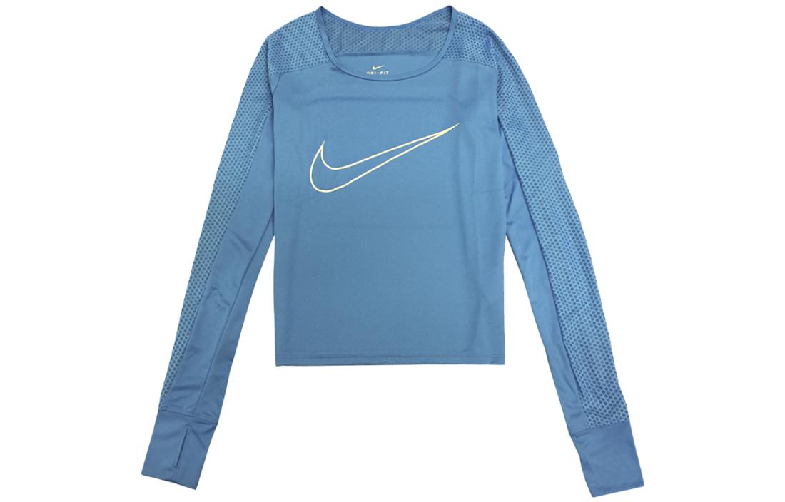 

Nike T Shirts Women s Blue Crew Neck Moderate Straight Fit 904892-435 L